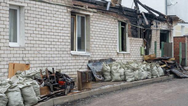 Professional Fire Damage Removal technician working in Green Isle, MN